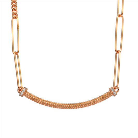 Silbercollier rose