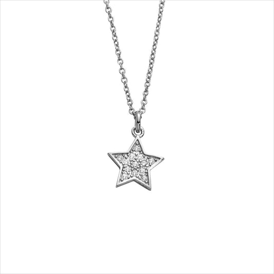 Silbercollier Stern