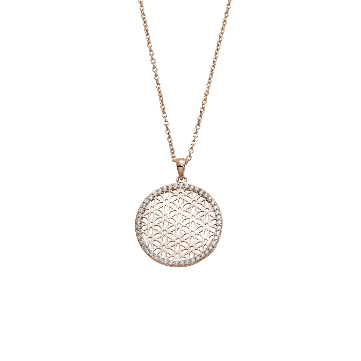 Auranto - Silbercollier Blume des Lebens - CRYSTAL UNTERBERGER