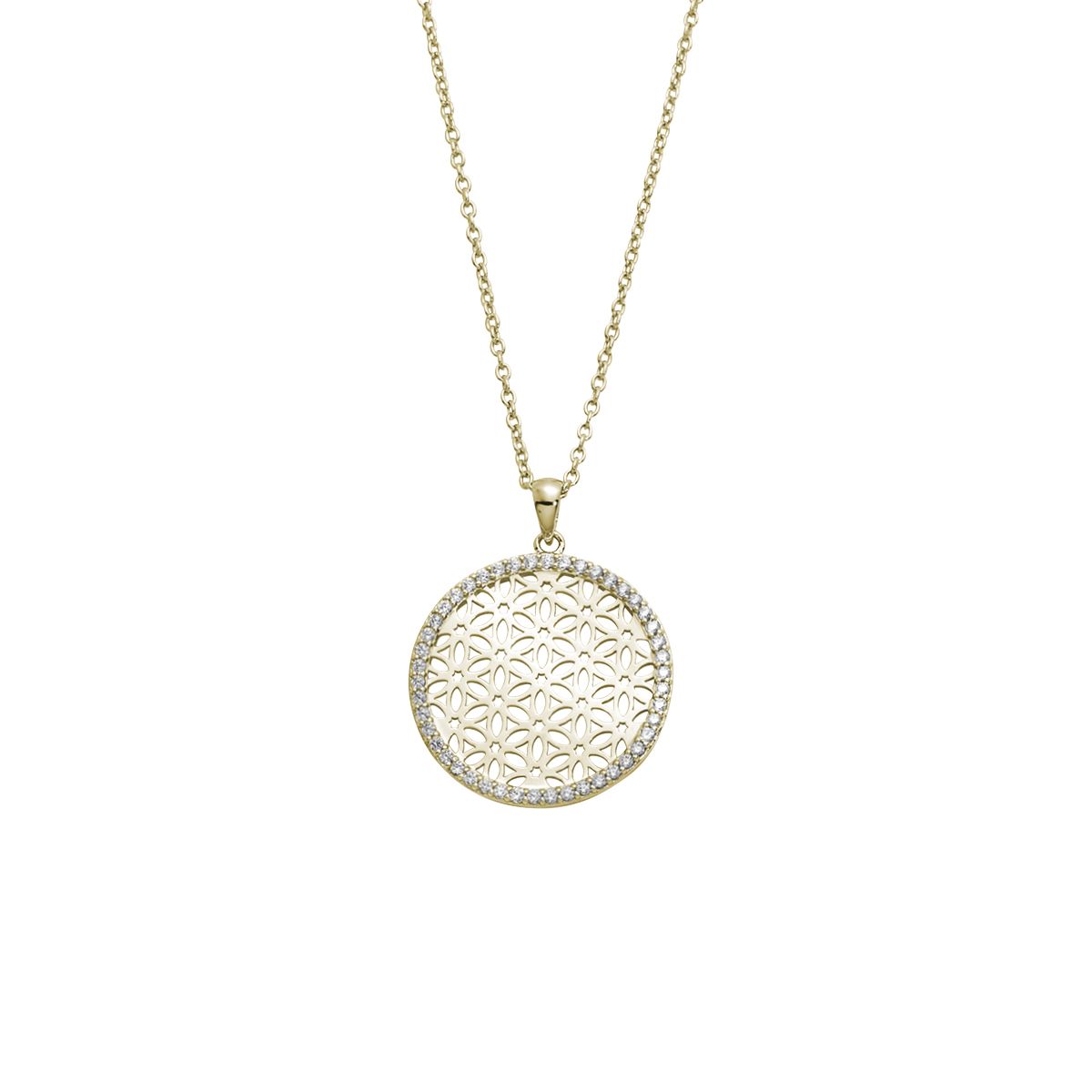 Auranto - Silbercollier Blume des Lebens - CRYSTAL UNTERBERGER
