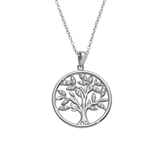 Silbercollier Lebensbaum