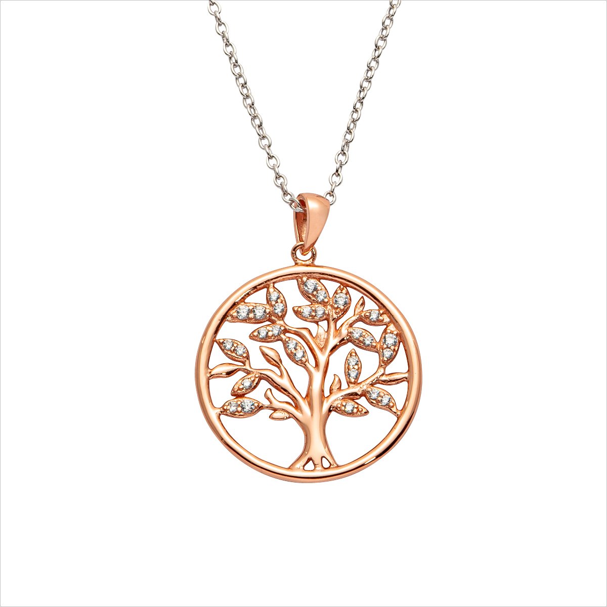 Auranto - Silbercollier Lebensbaum - CRYSTAL UNTERBERGER