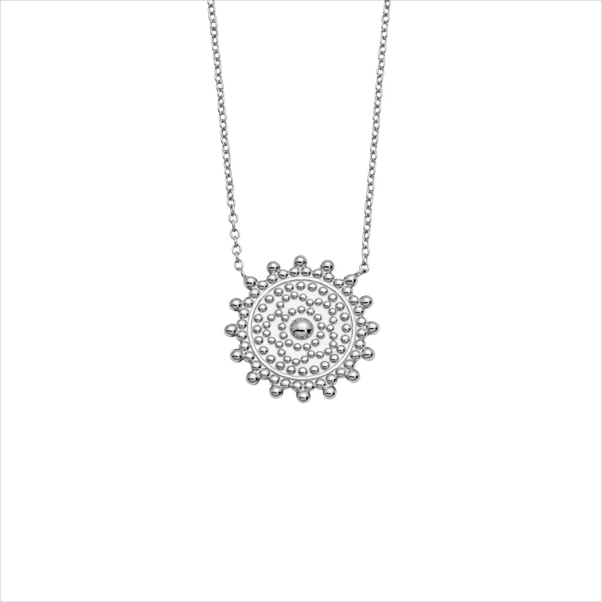 Silbercollier Sonne