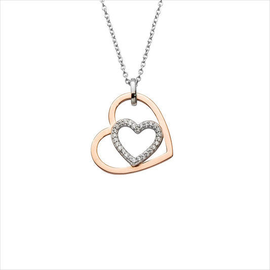 Silbercollier Herz