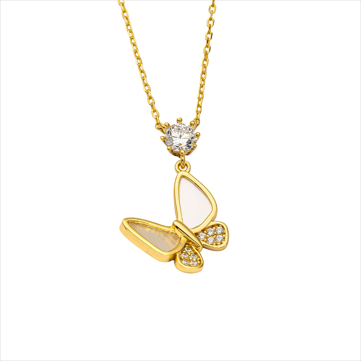 Auranto - Silbercollier gold - CRYSTAL UNTERBERGER