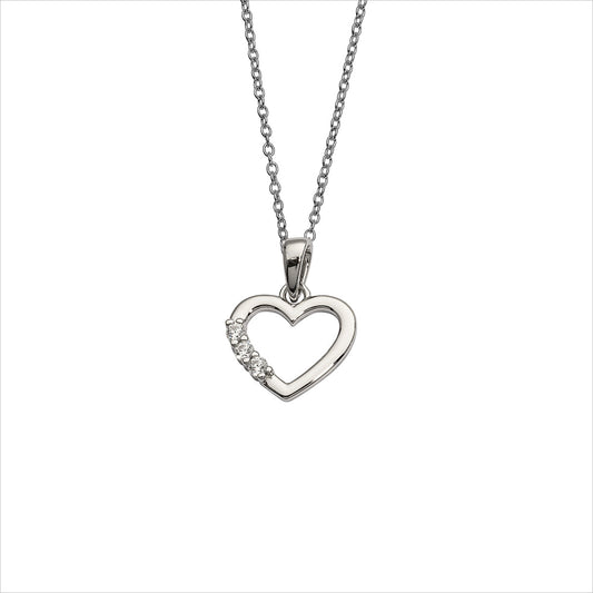 Auranto - Silbercollier Herz - CRYSTAL UNTERBERGER