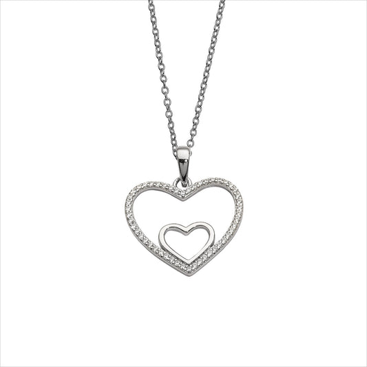 Auranto - Silbercollier Herz - CRYSTAL UNTERBERGER