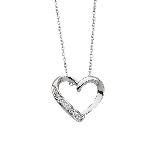 Auranto - Silbercollier Herz - CRYSTAL UNTERBERGER