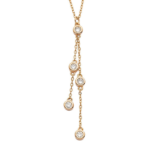 Silbercollier rosé - CRYSTAL UNTERBERGER