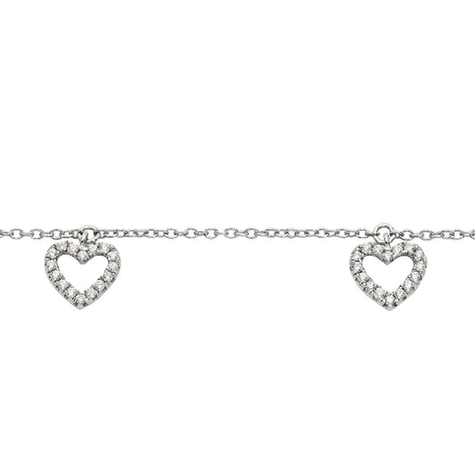 Silbercollier Herz - CRYSTAL UNTERBERGER