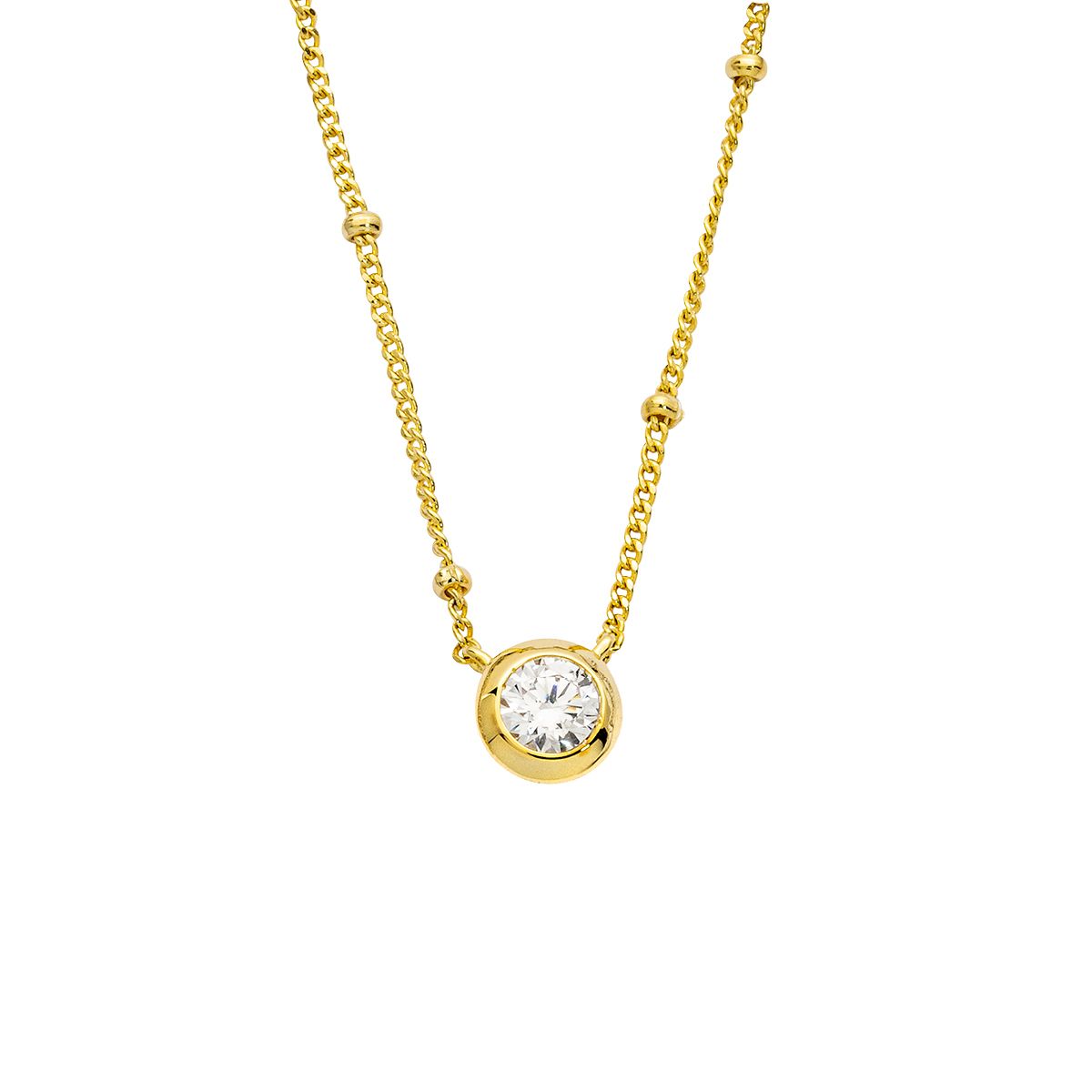 Silbercollier gold - CRYSTAL UNTERBERGER