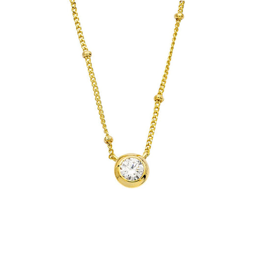 Silbercollier gold - CRYSTAL UNTERBERGER