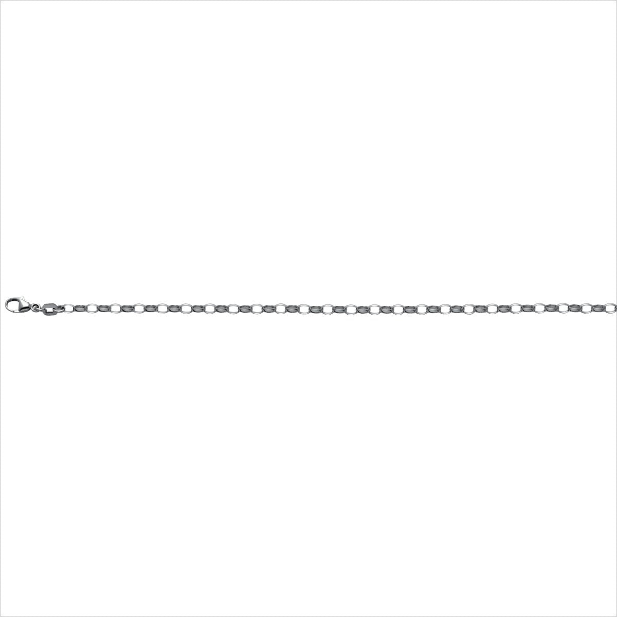 Silberkette oval 2.5 42 cm