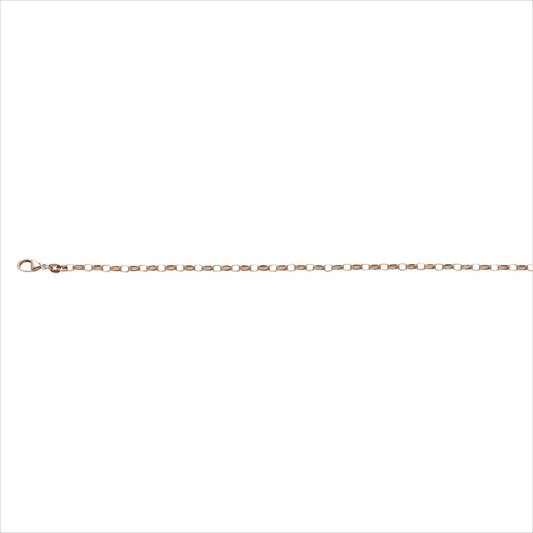 Silberkette oval rose 2.5 42cm