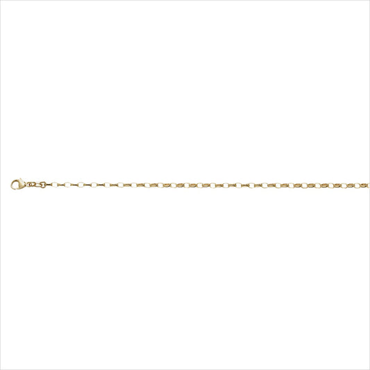 Silberkette oval gold 2.5 42cm