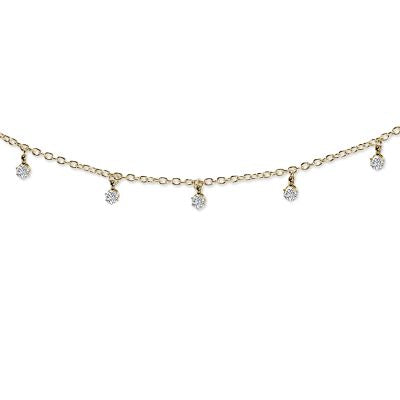 Dripping Crystal Anklet
