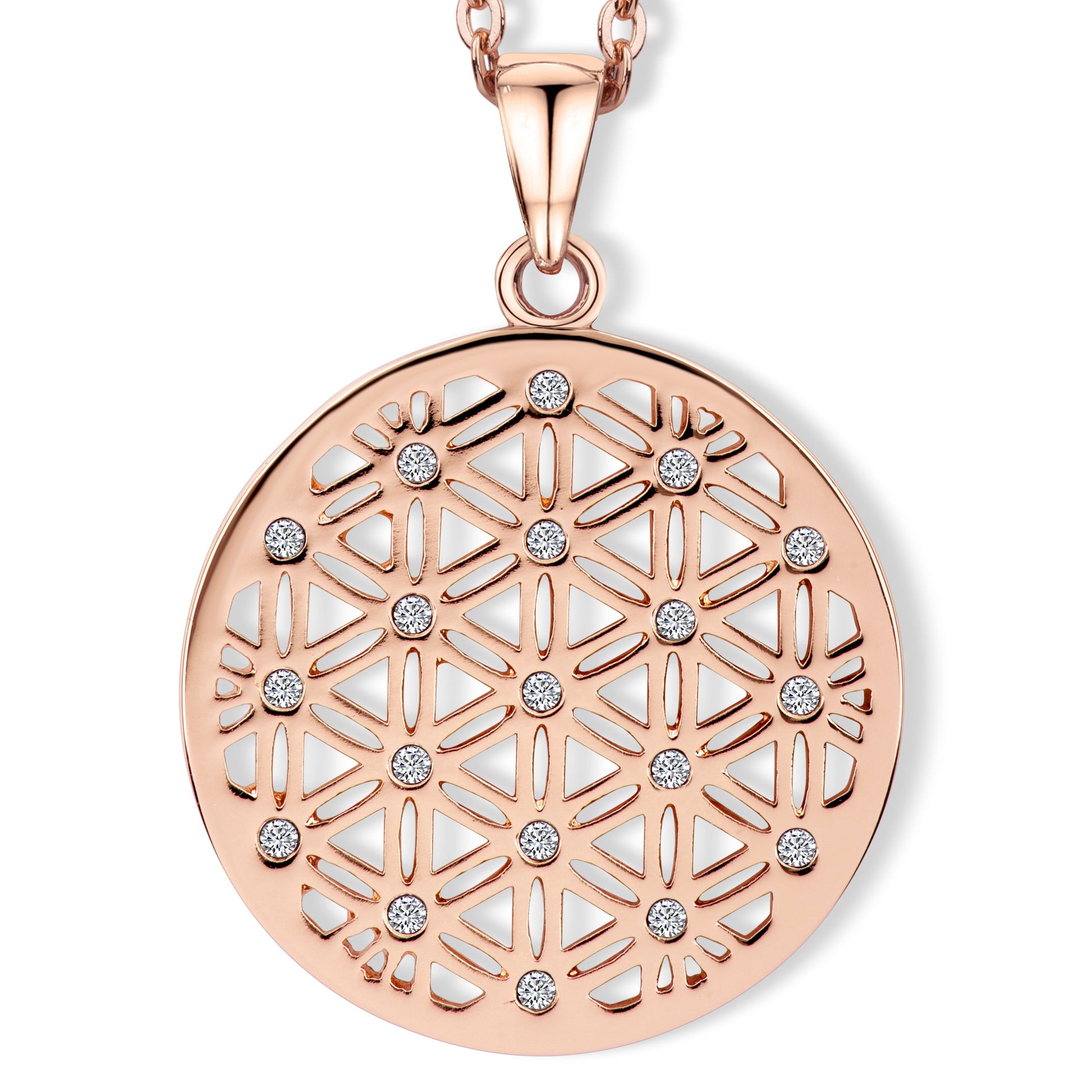 CRYSTALP - Flower Of Life Anhänger mit Kette - CRYSTAL UNTERBERGER