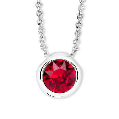 CRYSTALP - round solitaire pendant12mm 42+5cm - CRYSTAL UNTERBERGER