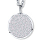 Round Coin Anhänger mit Kette Produktfoto