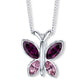 CRYSTALP - sweet butterfly pendant17mm 42cm - CRYSTAL UNTERBERGER