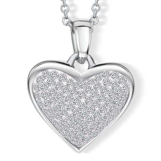 Shiny Heart Anhänger mit Kette Produktfoto