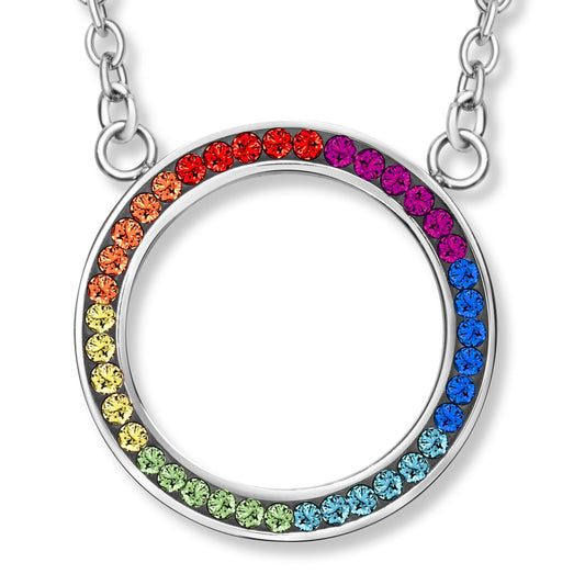 Rainbow Crystal Anhänger mit Kette Produktfoto