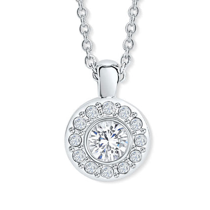 Classic Solitaire Anhänger mit Kette Produktfoto