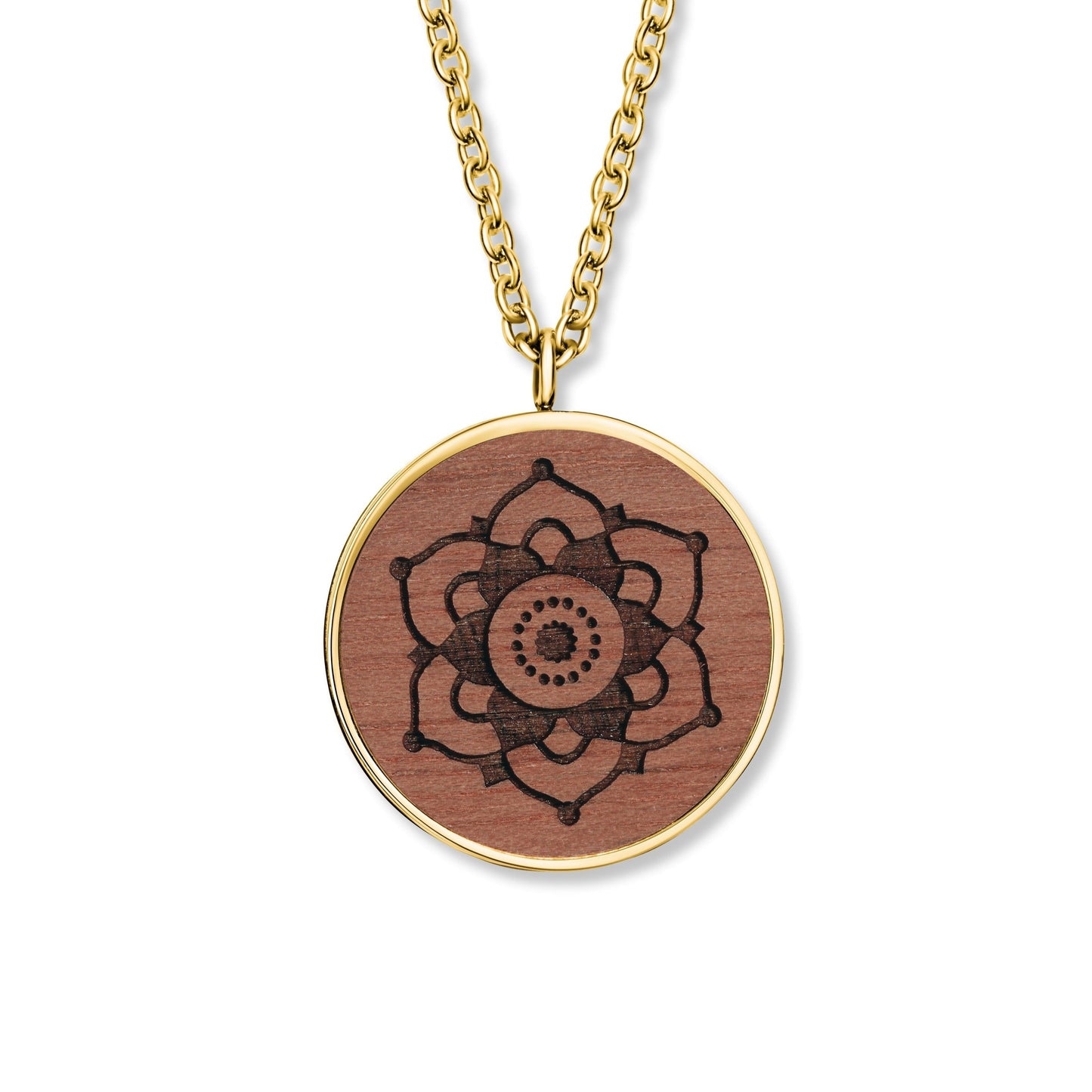 CRYSTALP - Wooden Mandala Pendant - CRYSTAL UNTERBERGER