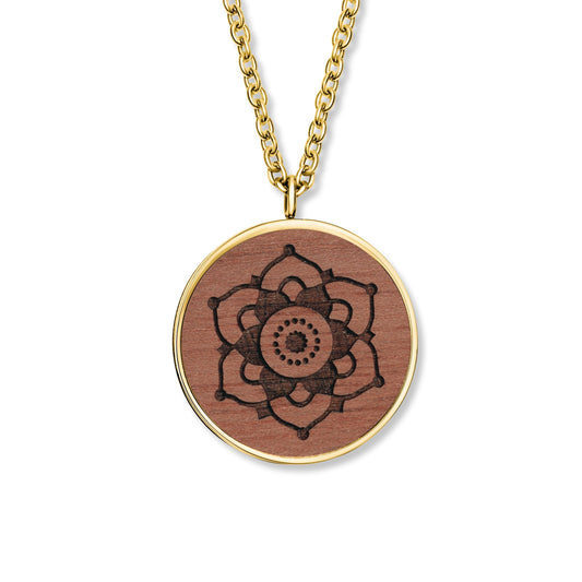 CRYSTALP - Wooden Mandala Pendant - CRYSTAL UNTERBERGER