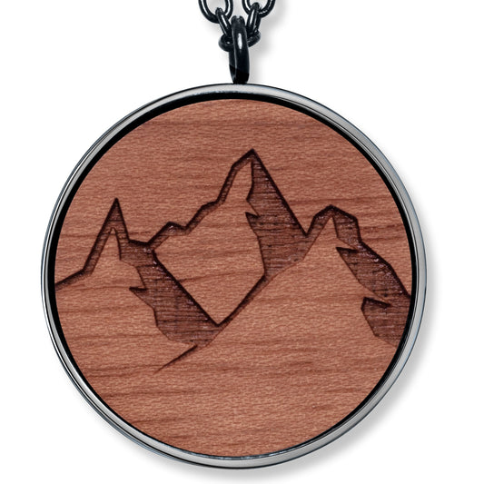 Men Mountain Edges Anhänger mit Kette Produktfoto