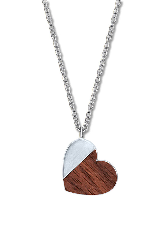 WOODEN HEART PENDANT