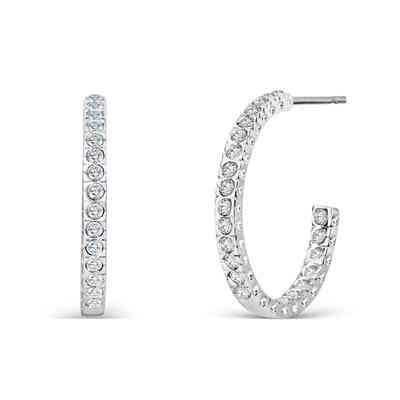 CRYSTALP - eva hoop earrings  22mm - CRYSTAL UNTERBERGER