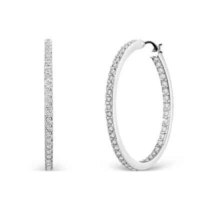 CRYSTALP - gina hoop earrings  33mm - CRYSTAL UNTERBERGER
