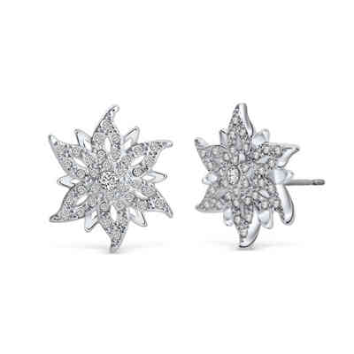 CRYSTALP - almy edelweiss earrings19mm - CRYSTAL UNTERBERGER