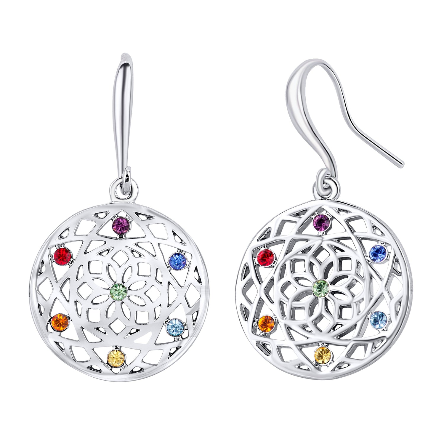 Chakra Flower Ohrringe Produktfoto