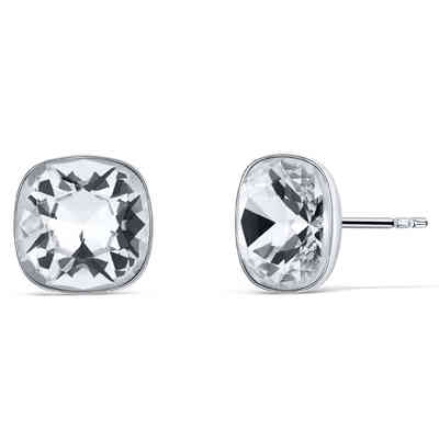 CRYSTALP - classic square earrings10mm - CRYSTAL UNTERBERGER