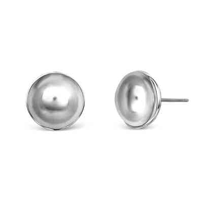 CRYSTALP - half pearl big earrings10mm - CRYSTAL UNTERBERGER