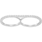 Swarovski - Vittore Double Ring 50+52 - CRYSTAL UNTERBERGER