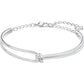 Swarovski - Lifelong Armreif- Knoten- Weiss- Rosegold-Legierung - CRYSTAL UNTERBERGER