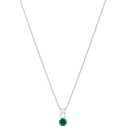 Swarovski - Attract Trilogy Anhänger Rund, Grün, Rhodiniert - CRYSTAL UNTERBERGER