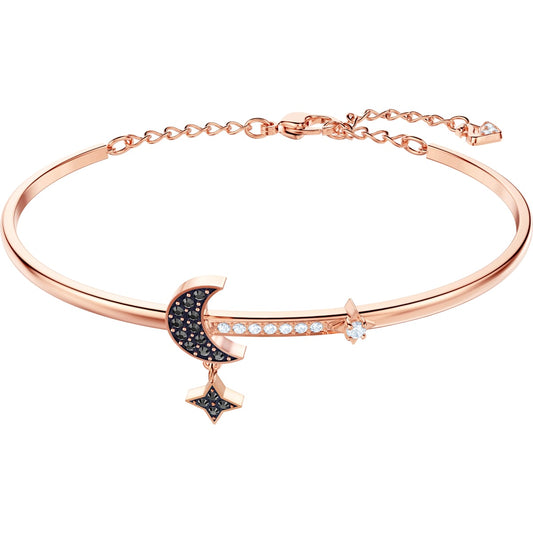 SWA SYMBOL:BANGLE MOON JET/CRY/ROS M