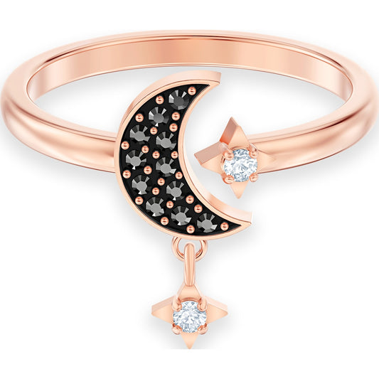 SWA SYMBOL:RING OP MOON JET/CRY/ROS 50