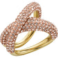 Swarovski - Tigris Ring- Rosa- Goldlegierung - CRYSTAL UNTERBERGER
