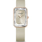 Swarovski - Uptown Uhr- Lederarmband- Schwarz- Rosegoldfarbenes PVD-Finish - CRYSTAL UNTERBERGER