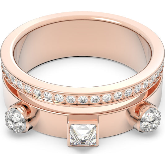Thrilling Ring Verschiedene Schliffe, Weiß, Roségold-Legierungsschicht - CRYSTAL UNTERBERGER
