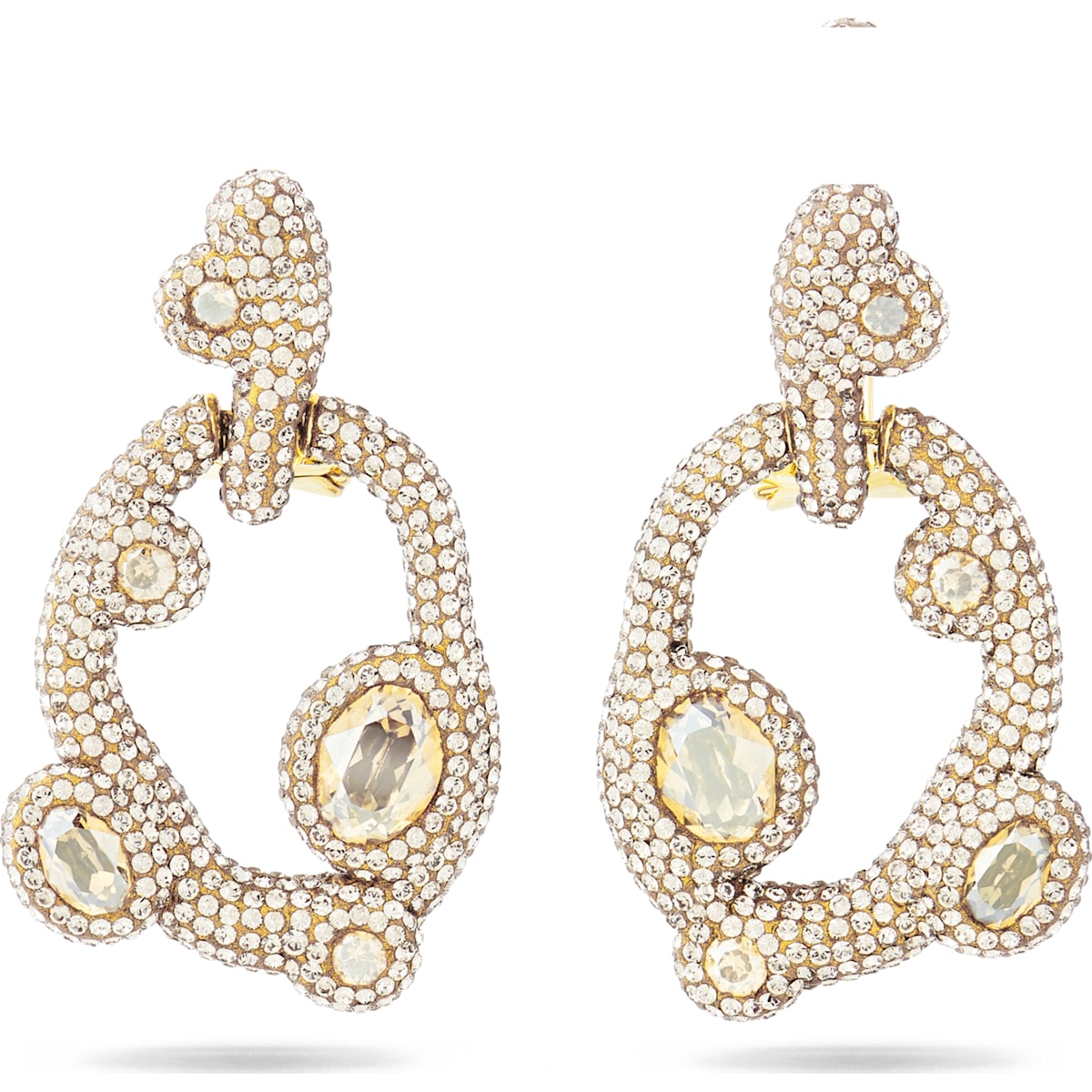 Swarovski - Tigris Ohrringe- türkis- palladiniert - CRYSTAL UNTERBERGER