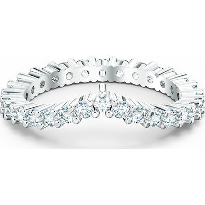 Swarovski - Vittore V Ring- Weiss- Rhodiniert - CRYSTAL UNTERBERGER