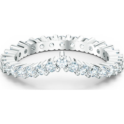 Swarovski - Vittore V Ring- Weiss- Rhodiniert - CRYSTAL UNTERBERGER