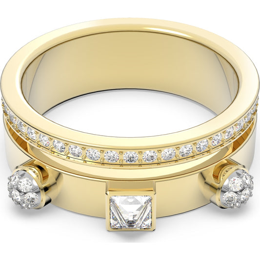 Swarovski - Thrilling Ring Weiß, Goldlegierungsschicht - CRYSTAL UNTERBERGER