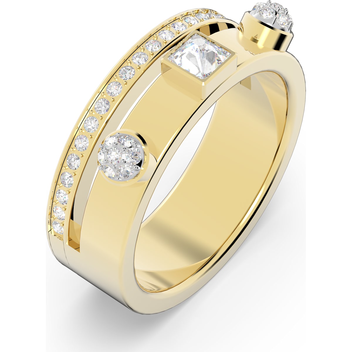 Swarovski - Thrilling Ring Weiß, Goldlegierungsschicht - CRYSTAL UNTERBERGER